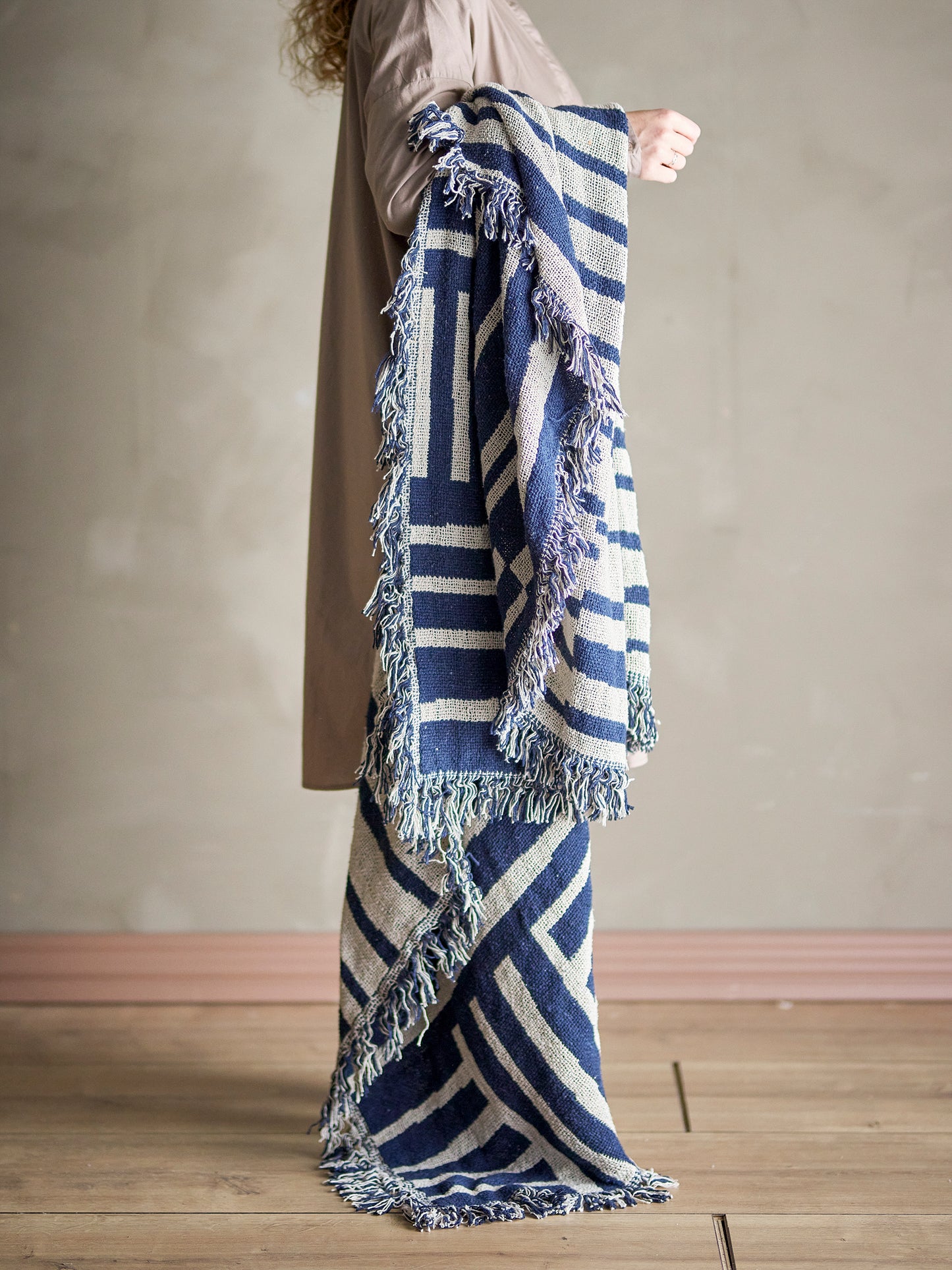 Navy Blue Frankie Throw
