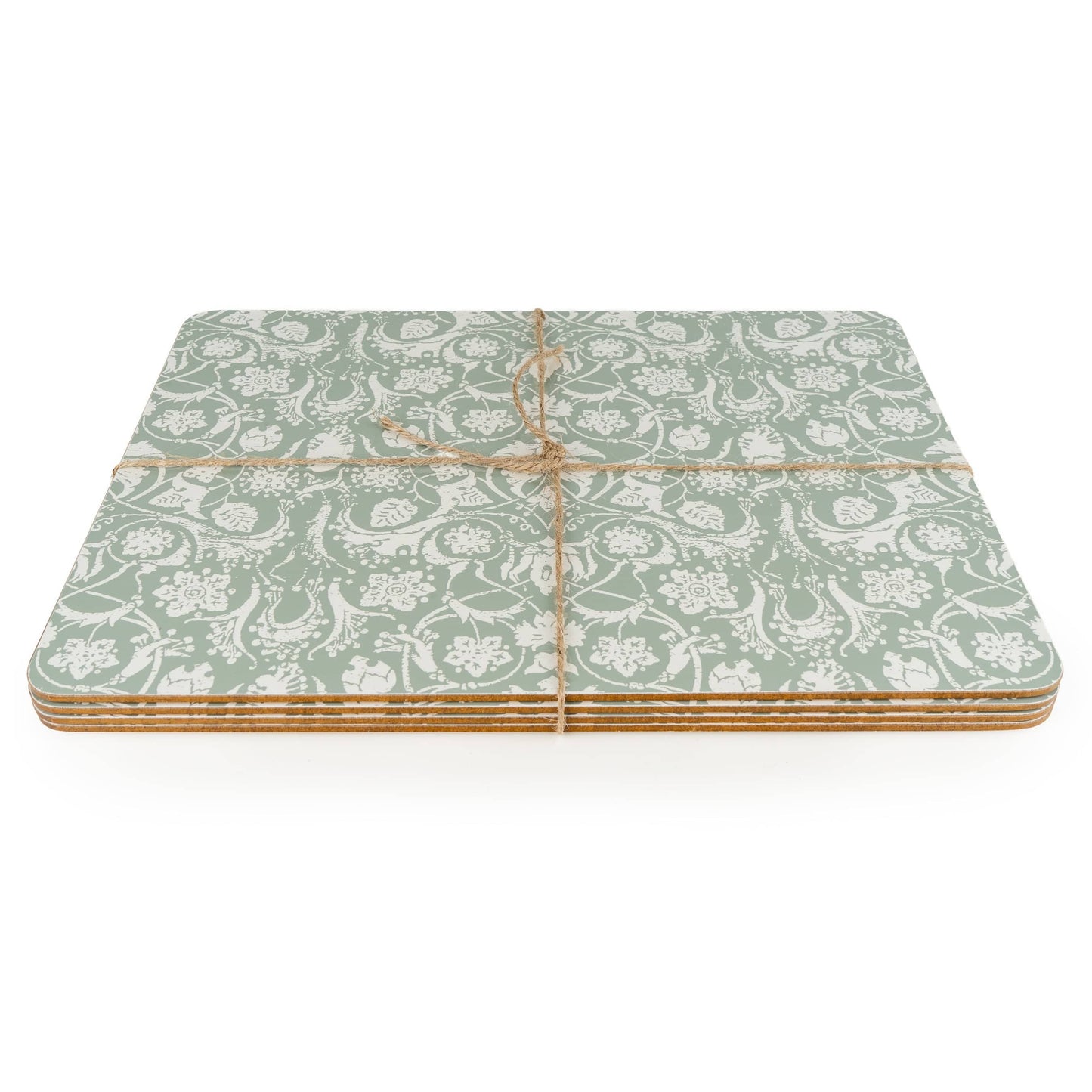 Jeff Banks Set of 4 Jacquard Sage Green Placemats