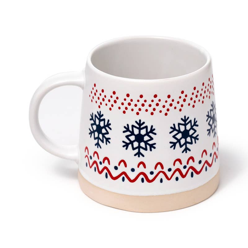 Snowflake Stoneware Mug