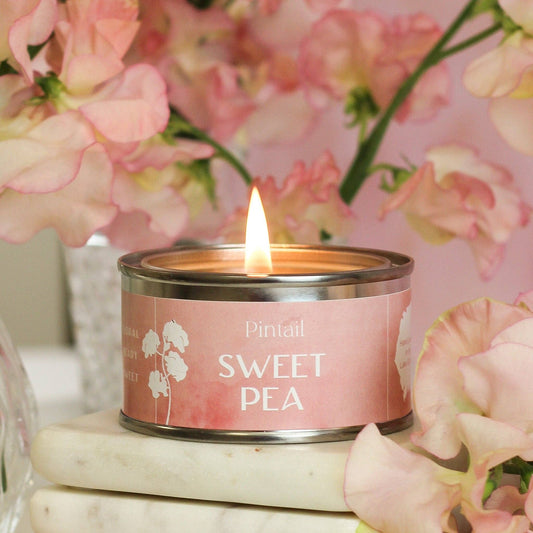 Sweet Pea Petite Pintail Paint Pot Candle