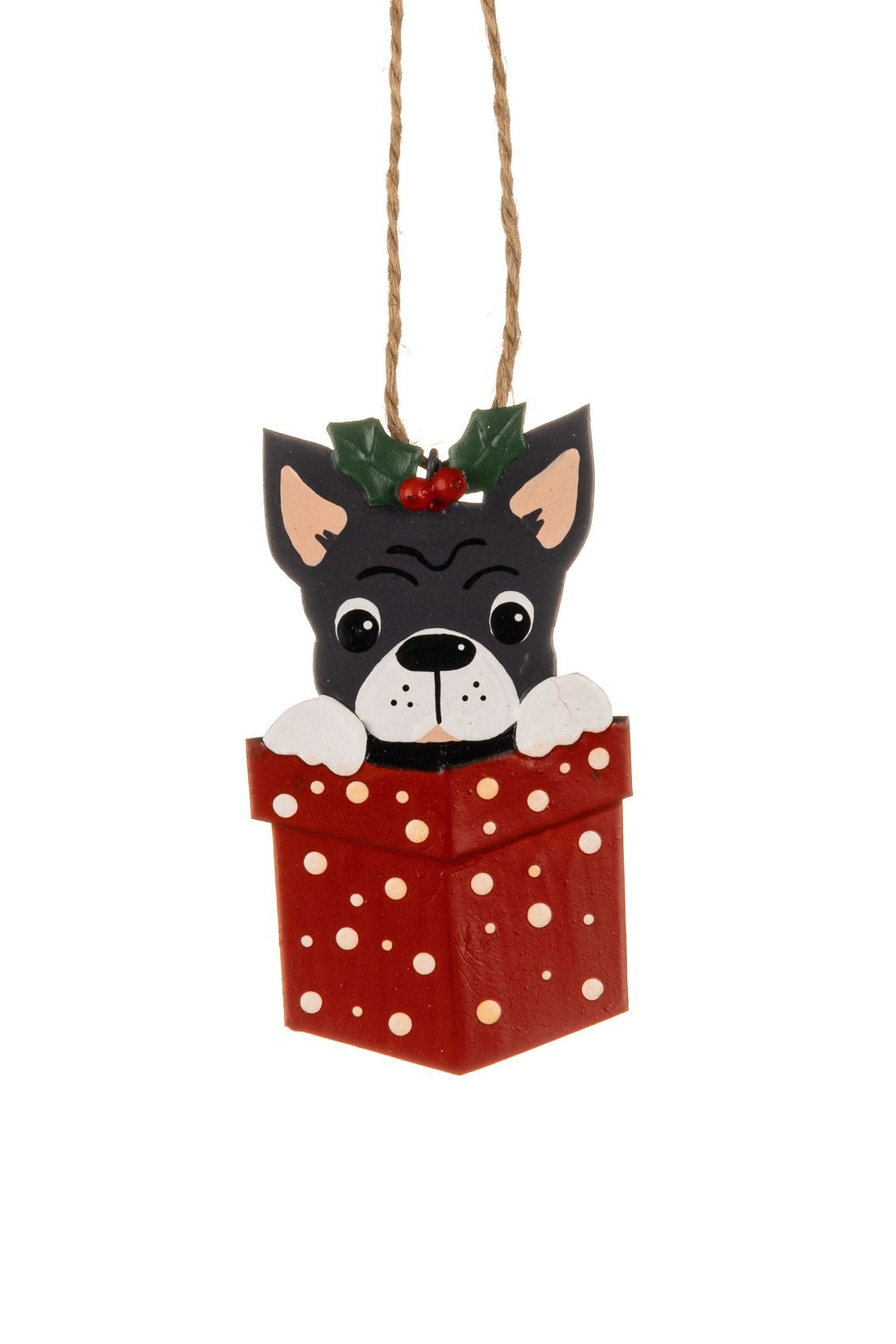 Christmas Frenchie In Parcel