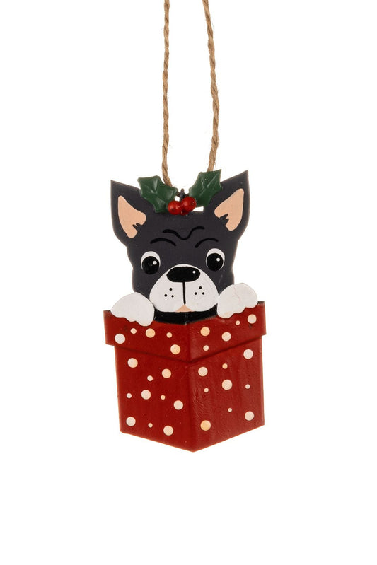 Christmas Frenchie In Parcel
