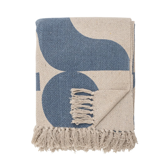 Blue patterned Agno Throw