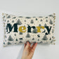 Green Leather Merry Christmas Cushion