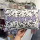 Lilac Leather Happy Cushion.