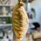 Mustard Leather Cosy Cushion.