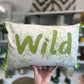 Light Green Leather Wild Cushion.