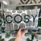 Forest Green Leather Cosy Cushion.