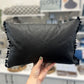 Black Leather Happy Cushion.