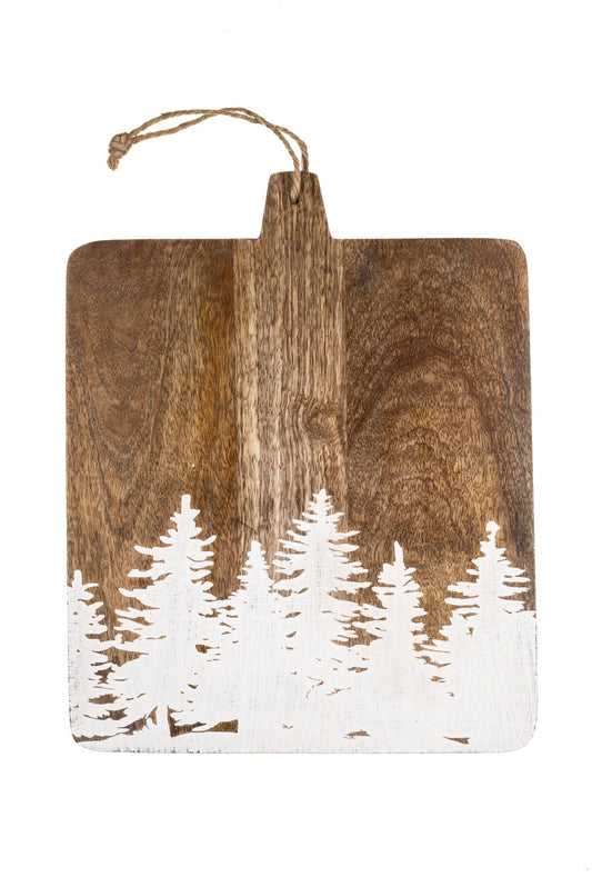 Square Christmas Tree Serving Board