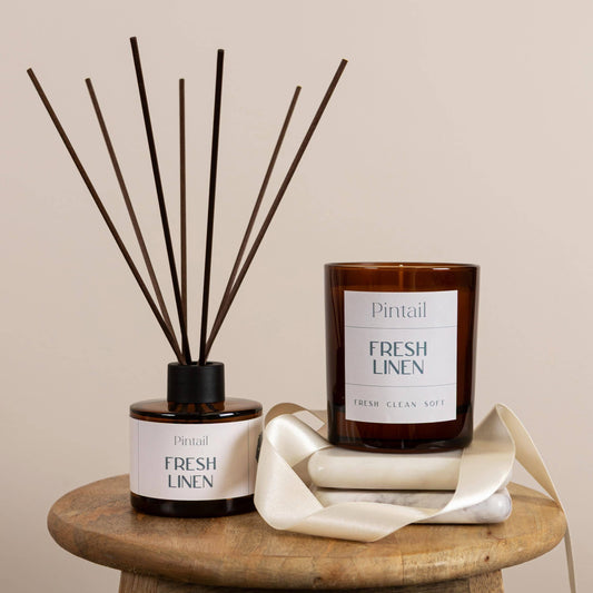 Fresh Linen Pintail Reed Diffuser