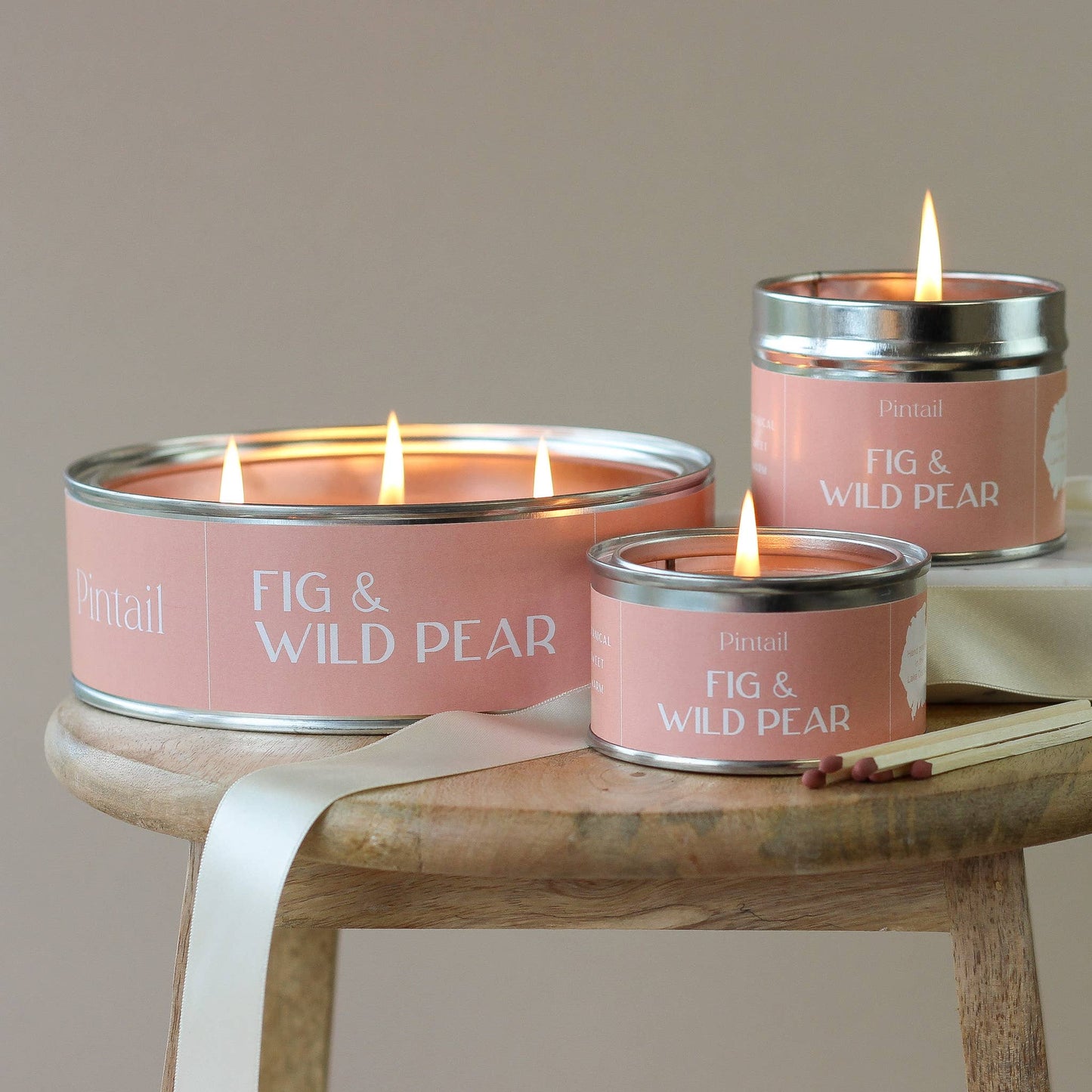 Fig and Wild Pear Medium Tin Candle