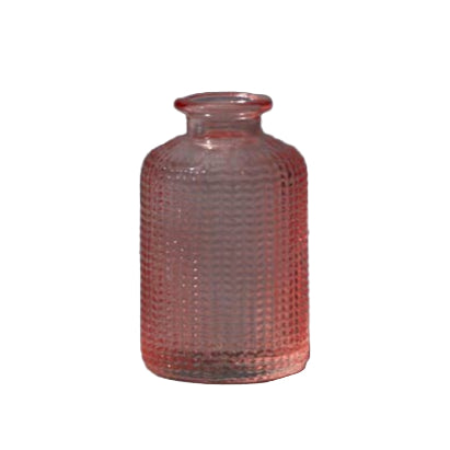 Rose Dimpled Glass Bottle