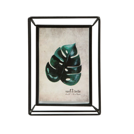 Black Scandi boho metal frame