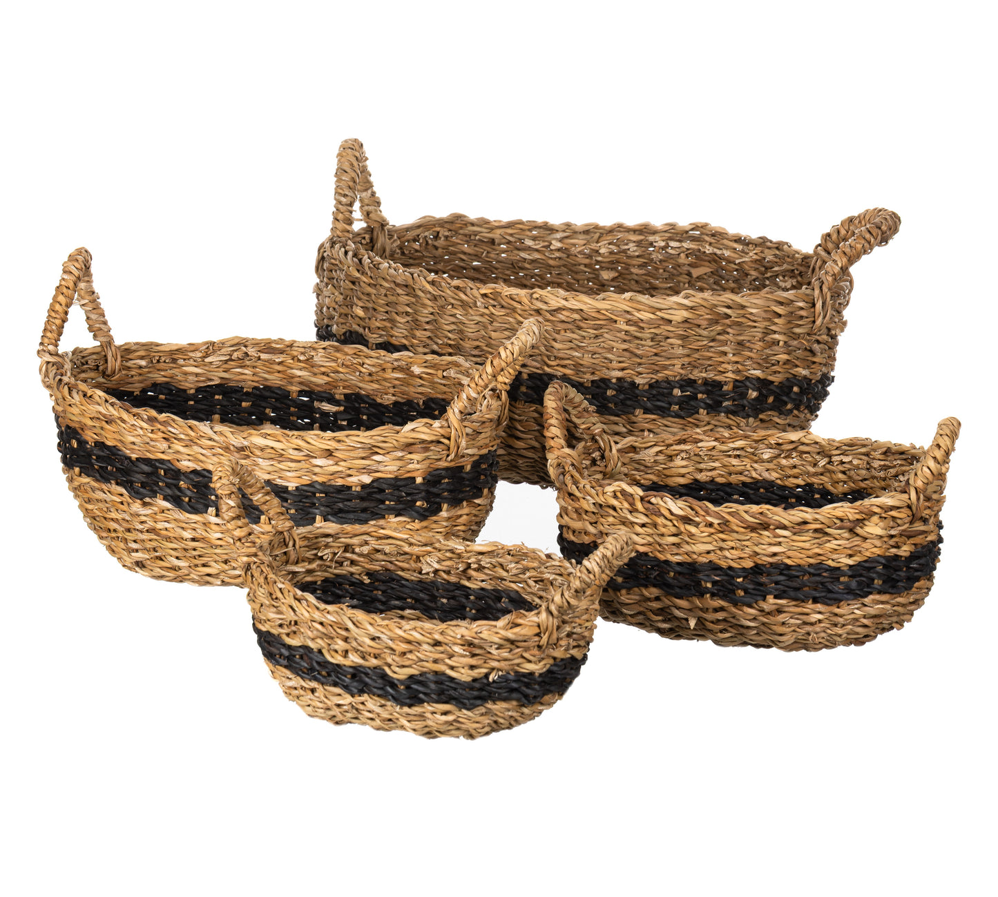 Bulrush Set Of Four Oval Baskets