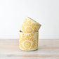 Yellow Floral Medium Planter