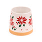 Poinsettia Tapered Stoneware Mug