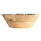 Handcrafted Round Chilli patterned Mango Wood Bowl