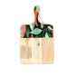 Handcrafted Chilli Patterned Serving Paddle Board Mango Wood