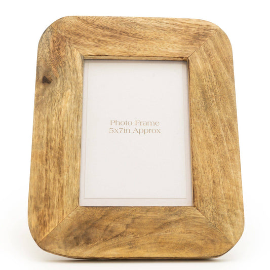 Natural Photo Frame Mango Wood 5x7" 6PK