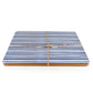 Jeff Banks Set of 4 Leafy Stripes Blue Placemats