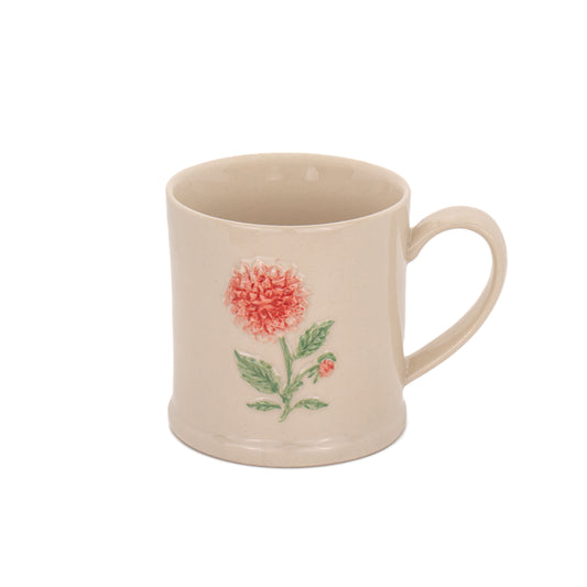 Dahlia Flower Stoneware Mug