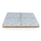 Jeff Banks Set of 4 Leafy Trellis Blue Placemats