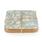 Jeff Banks Set of 4 Jacquard Sage Green Coasters