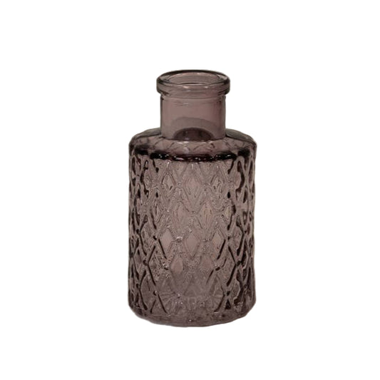 Amethyst Mini Geometric Glass Bottle