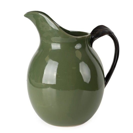 Olive Jug with Reactive Glaze