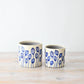Stoneware Blue Leaf Medium Planter