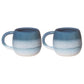 Blue Mojave Glaze Espresso Cups. Set Of Two.