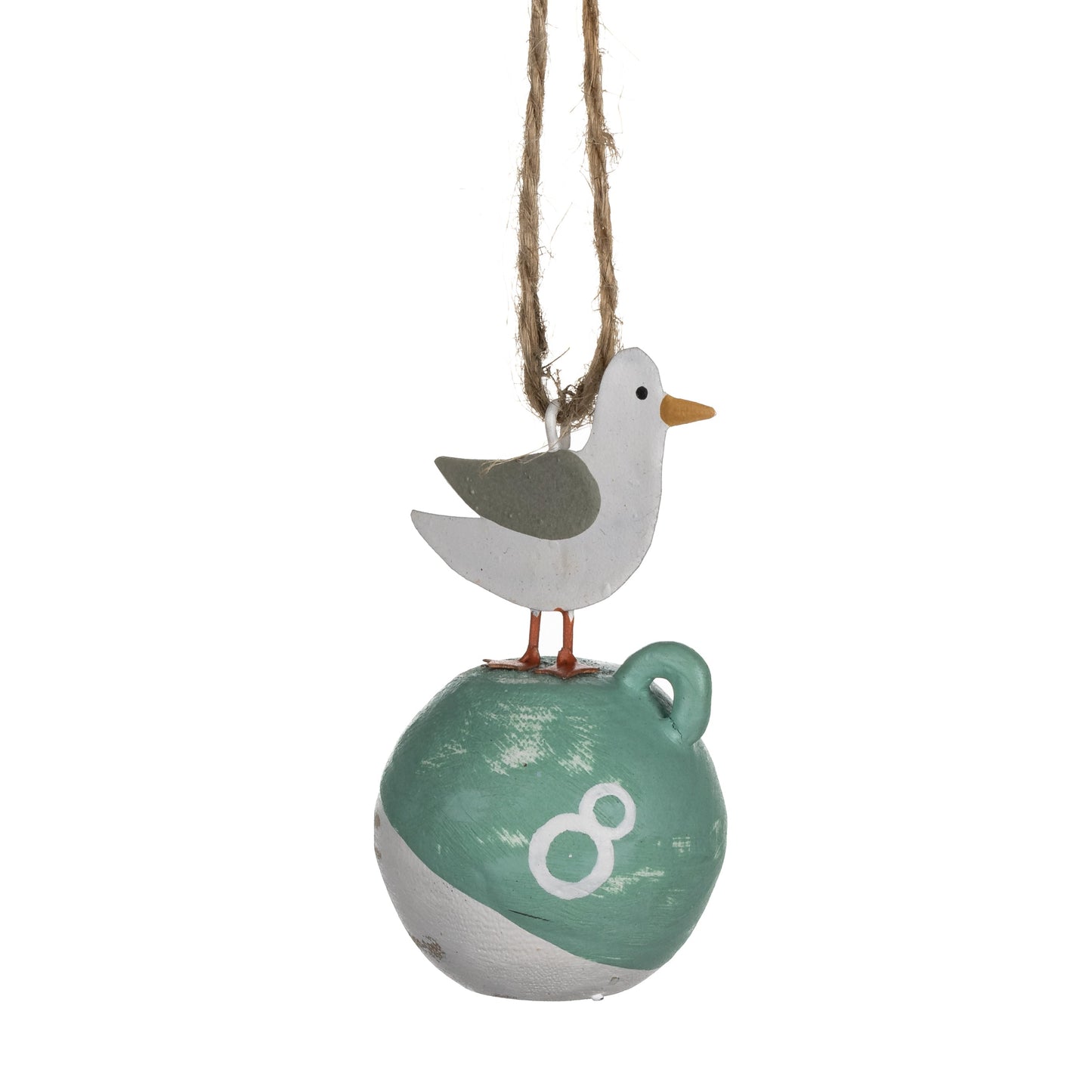 Seagull on bouy mint hanging