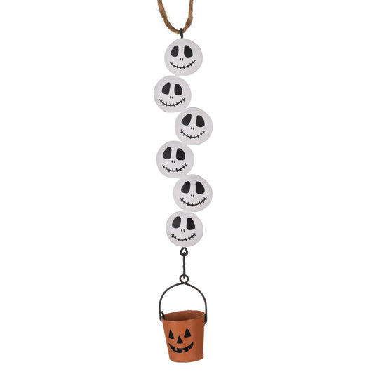 Hanging skelly chain and bucket.