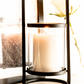 Black Metal and Glass Lantern