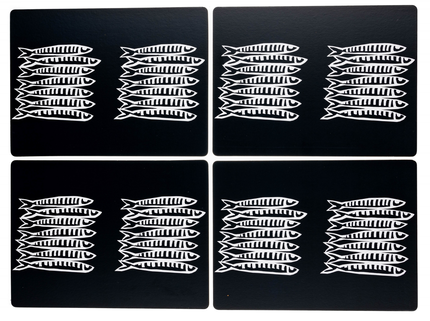 Black Sardine Placemats